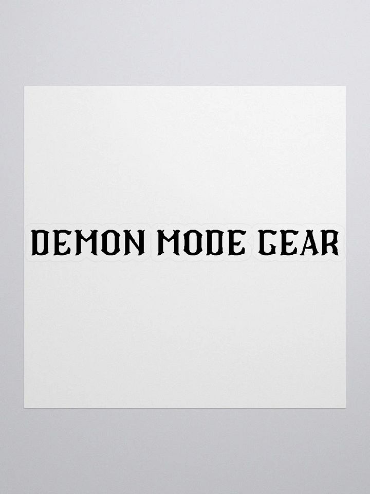 Demon Mode Gear Sticker product image (1)