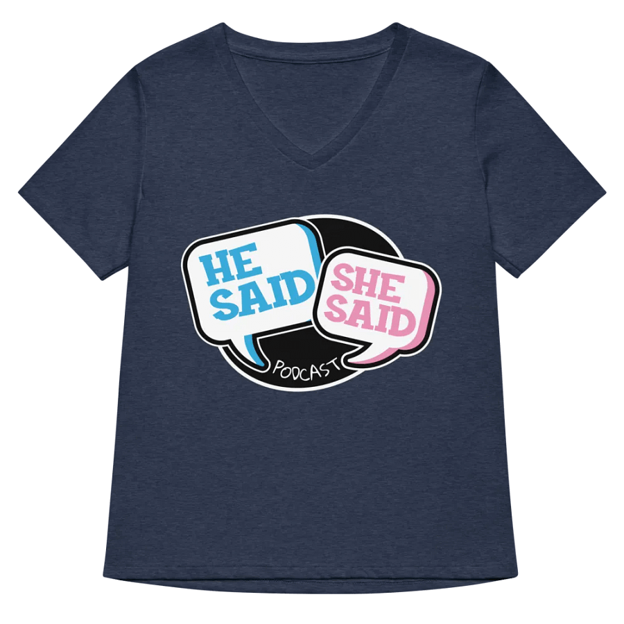 He Said, She Said Podcast Logo V-Neck Tee product image (8)