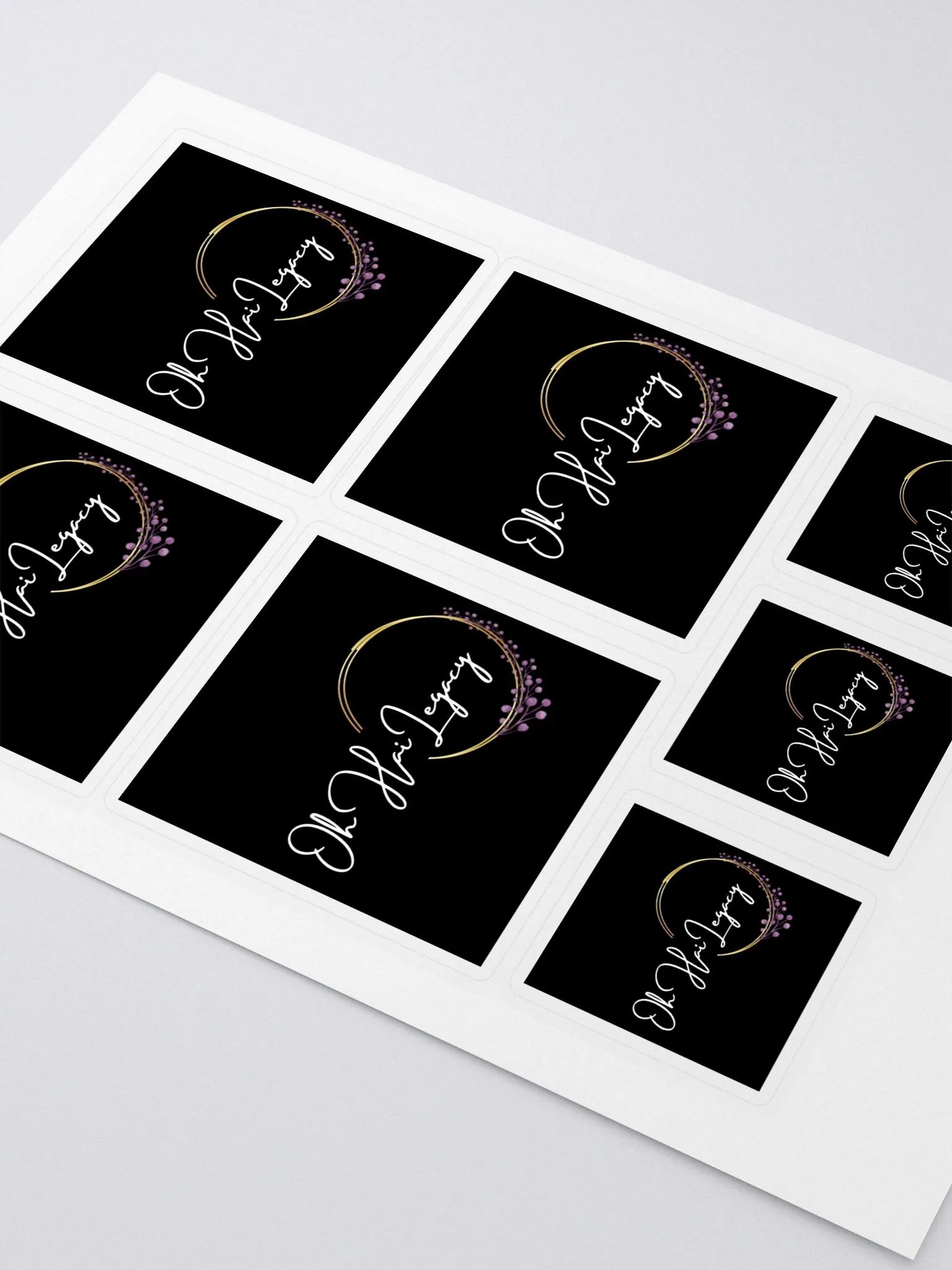 OhHaiLegacy Logo Sticker Sheet product image (2)
