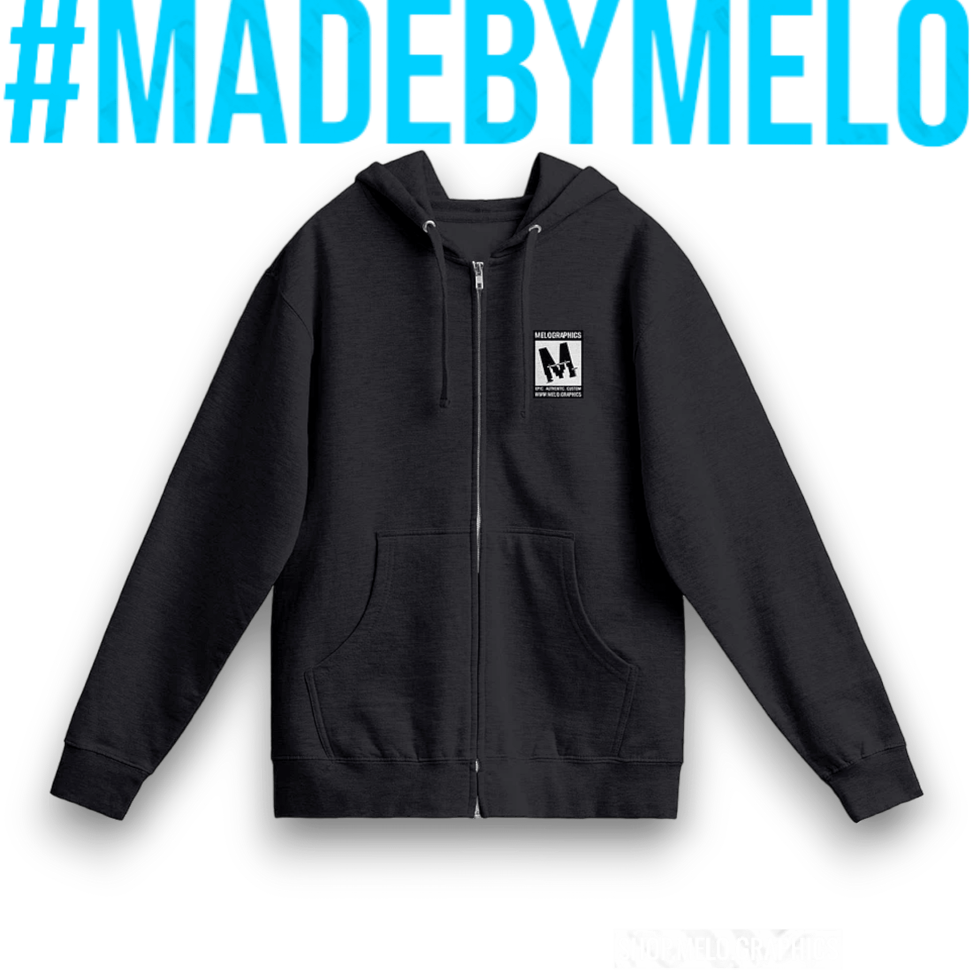 #MeloCrew Vibes: Duotone - Premium Zip Hoodie | #MadeByMELO product image (2)