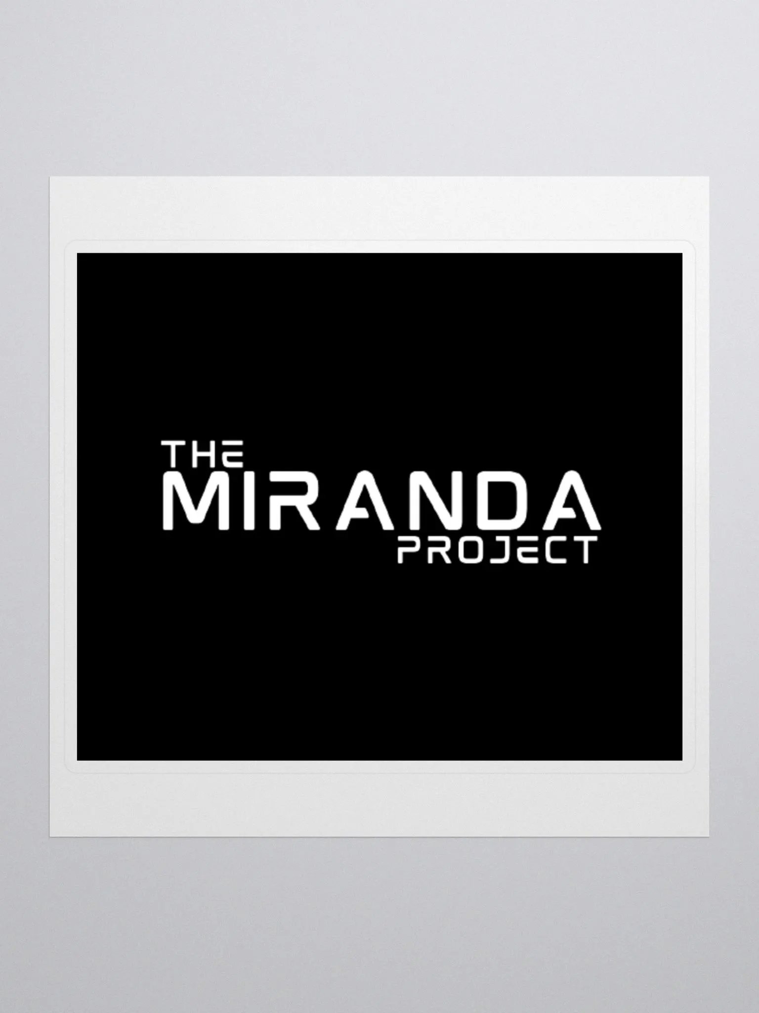The Miranda Project White Logo Sticker product image (1)