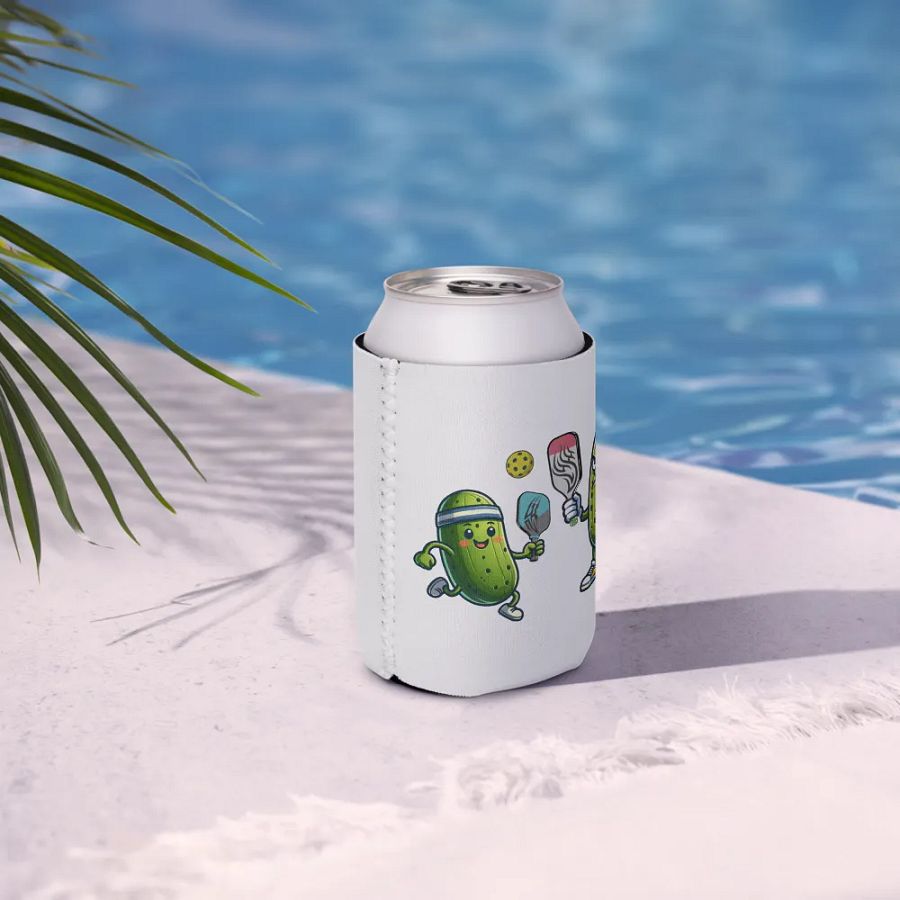 Pickleball Battle Pickle Party Can Cooler product image (7)