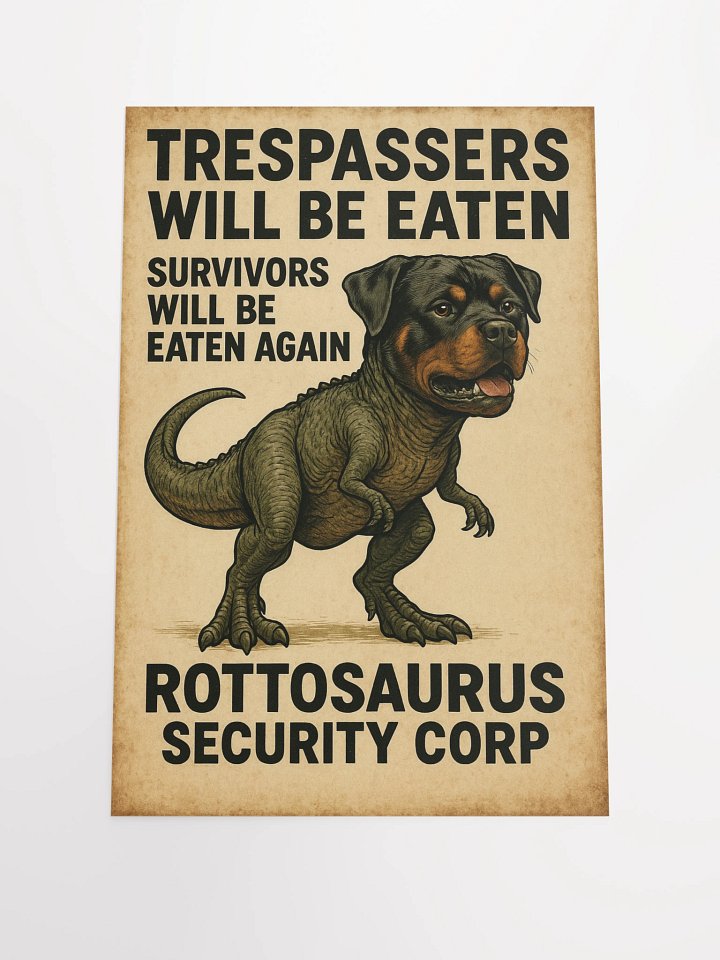 Rottosaurus Security Corp Poster product image (1)