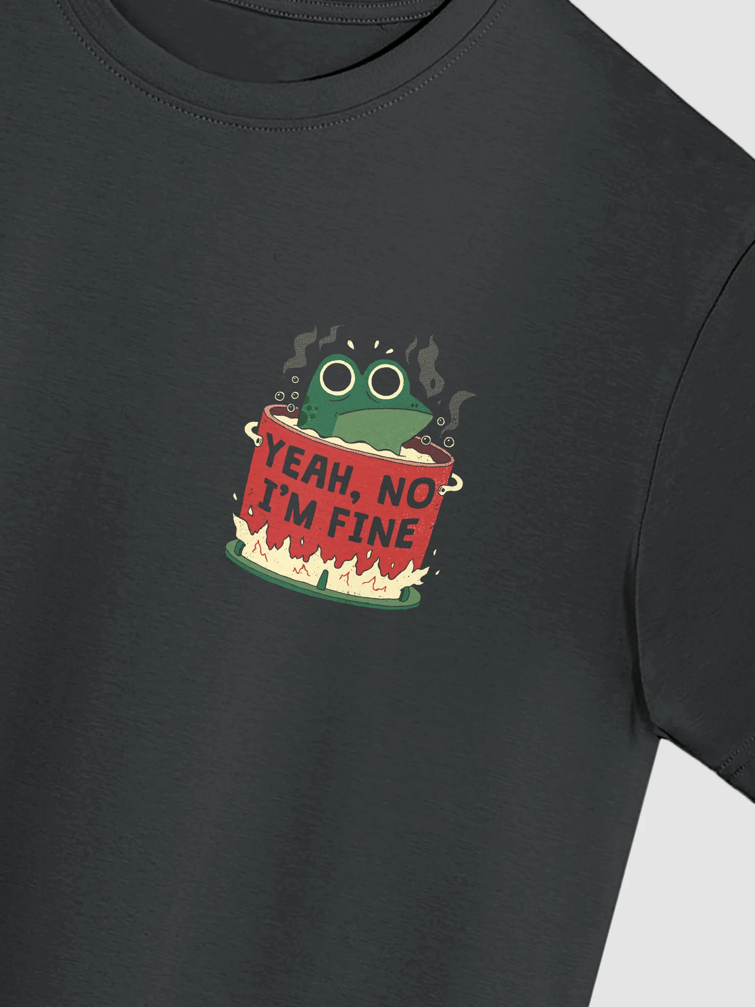 Yeah No, I'm Fine Frog - Tee product image (2)