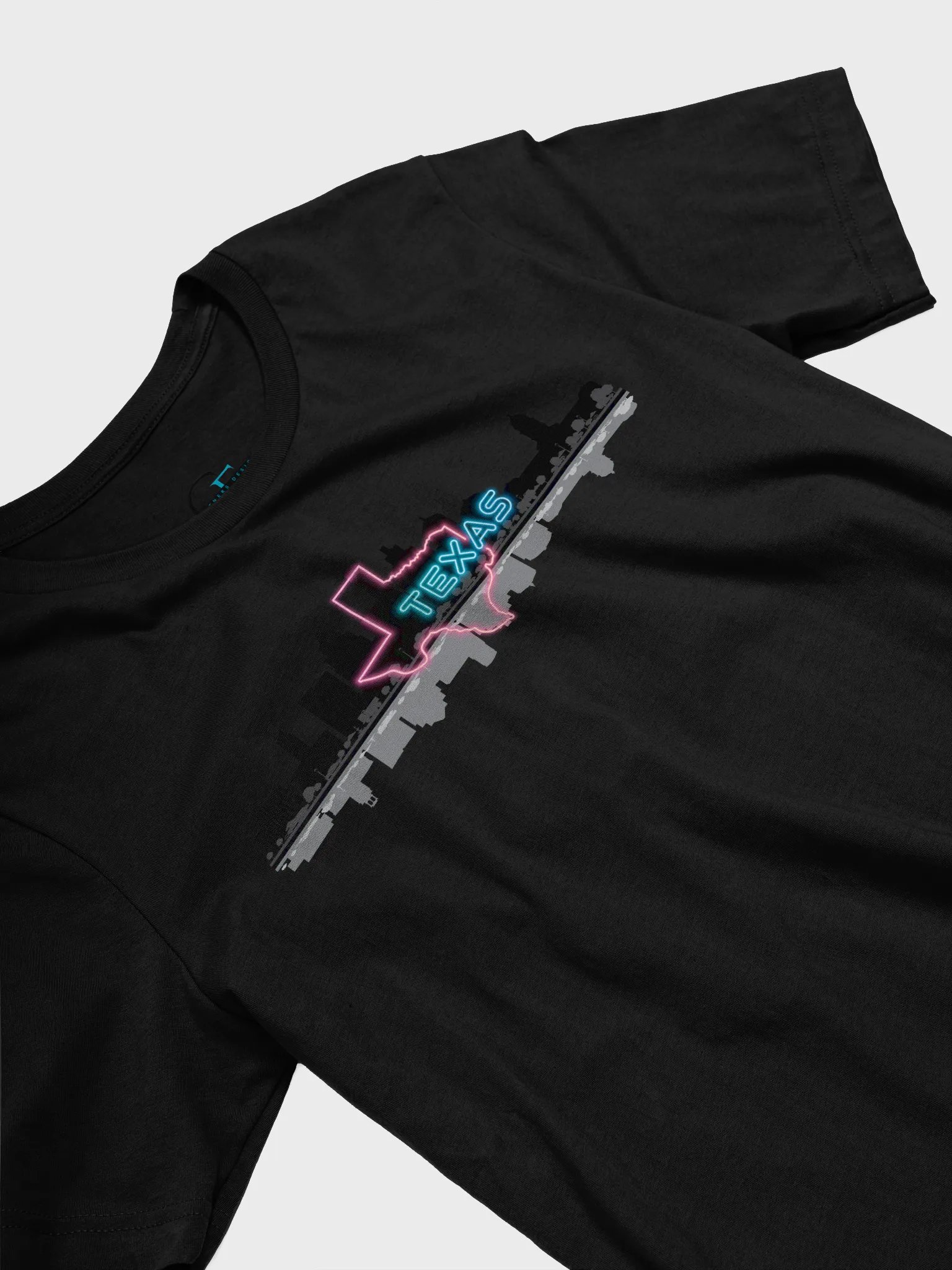 🌆 Austin Skyline Neon Texas T-Shirt | Bella+Canvas Unisex Tee | Retro Glow Texas Pride Shirt product image (18)