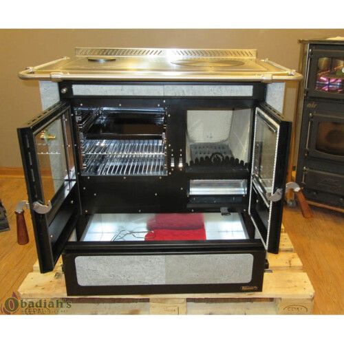 Rizzoli L90 Rustik Soapstone, LH Flue Wood Burning Cookstove product image (1)