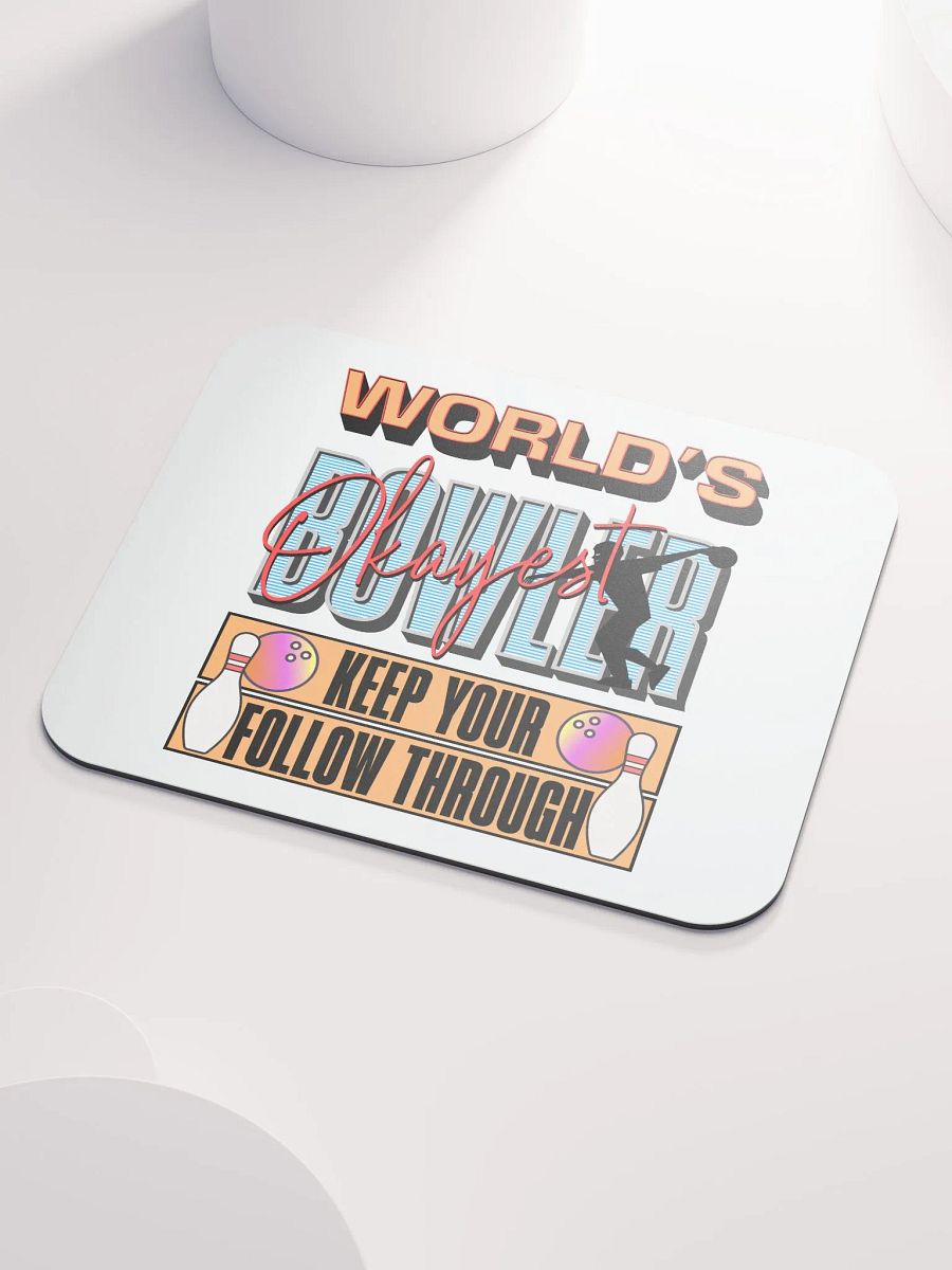 Worlds Okayest Bowler Mouse Pad product image (3)