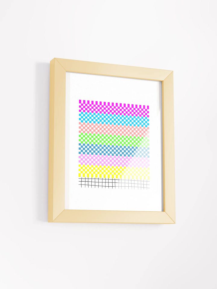 Vibrant Checkered Mesh Framed Poster product image (16)