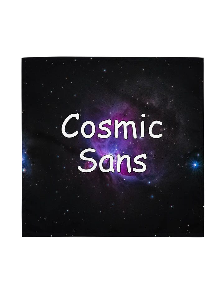 Cosmic Sans bandanas product image (1)