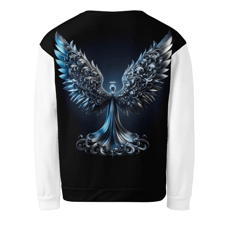A Silver Angel and Cross - Unisex Sweatshirt #6 product image (2)
