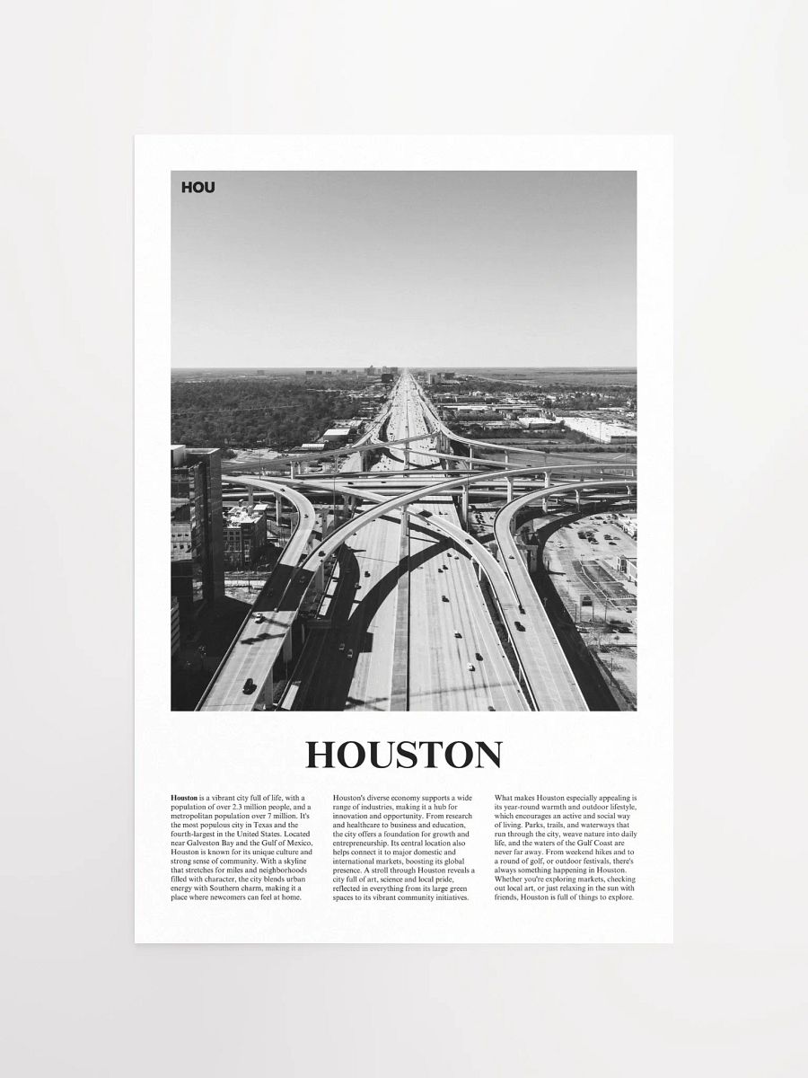 Houston 02 Newspaper Poster product image (5)
