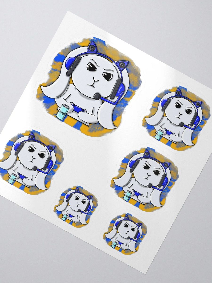 Gamer Bunny 6Stickers product image (1)