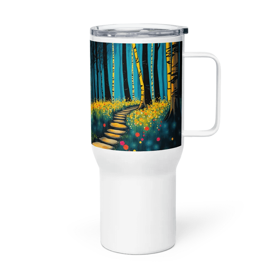 Goose lady 1 Whimsical Forest Travel Mug product image (4)