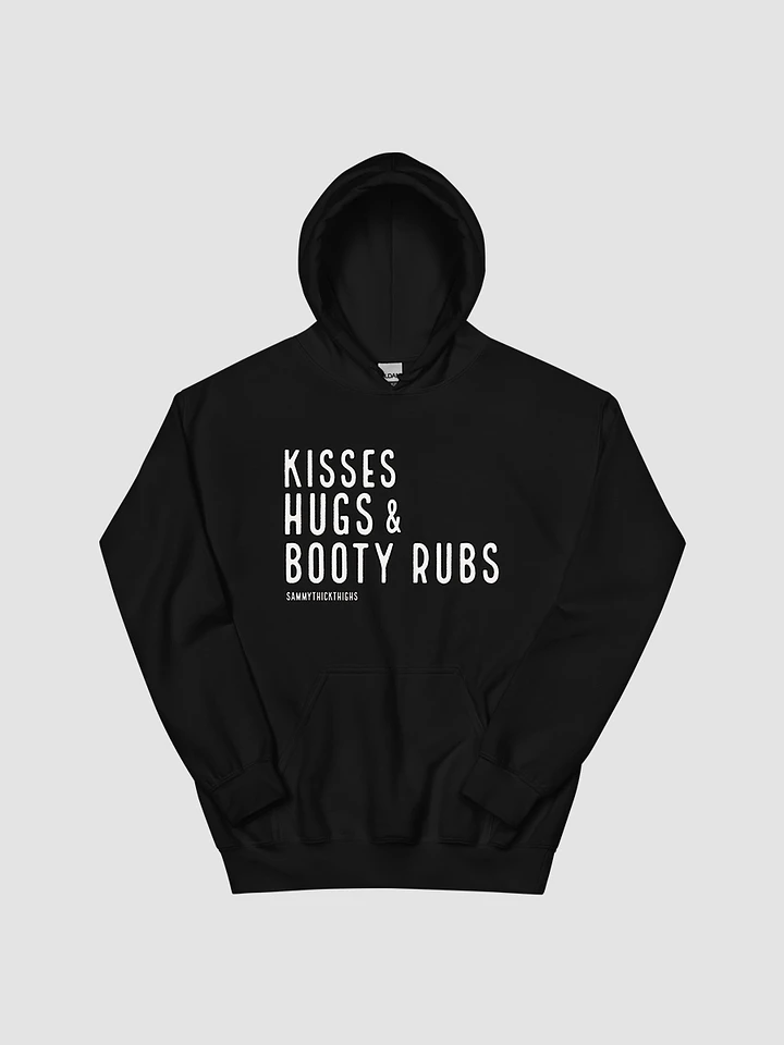 Kisses Hugs & Booty Rubs Unisex Heavy Blend Hoodie - White Font product image (1)