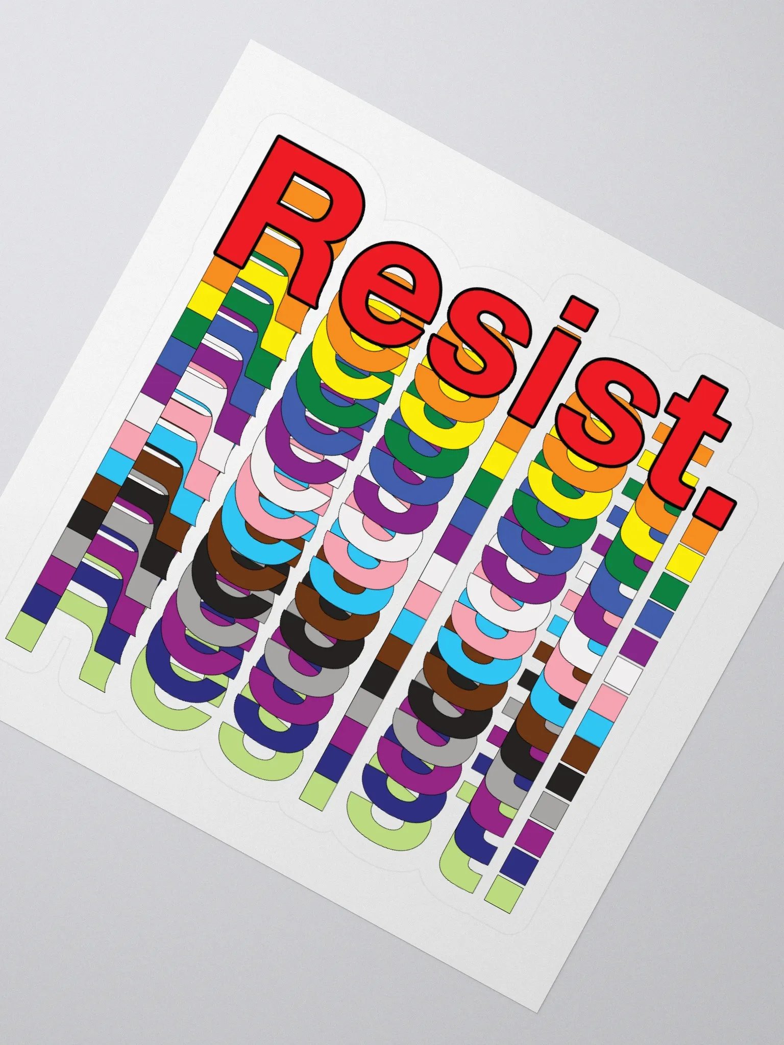 Resist - Rainbow Stickers product image (2)