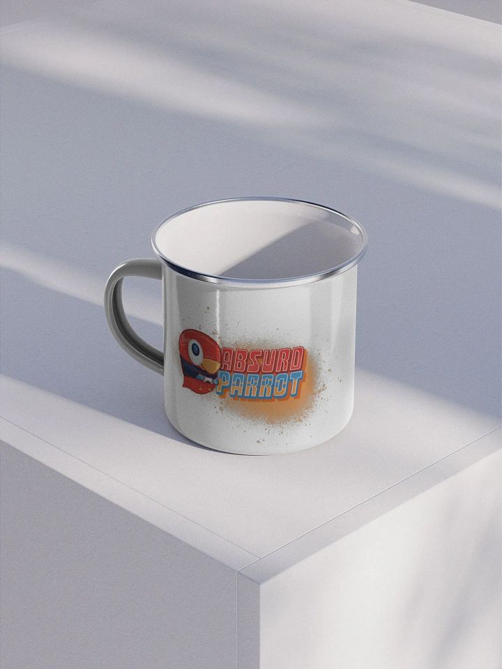 Cozy Parrot Enamel Mug 12oz product image (1)