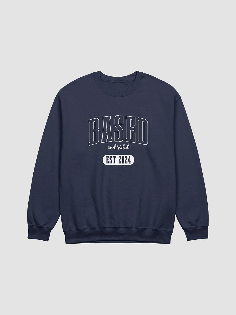 Based and Valid Sweater - Navy
