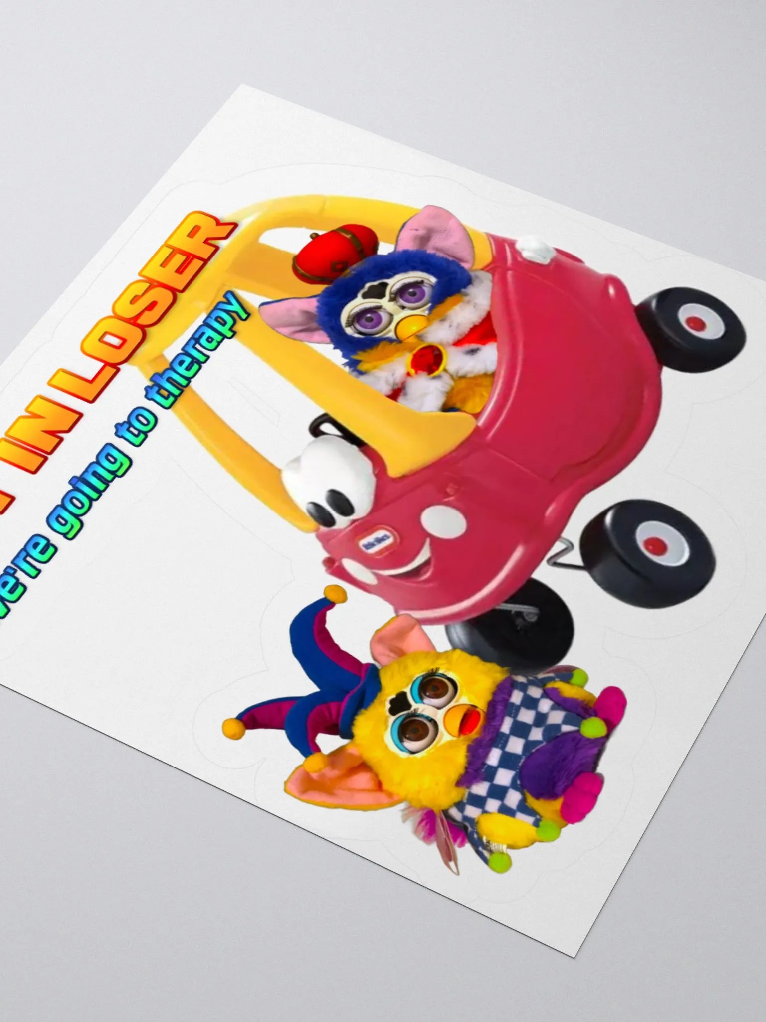 Get In Loser Chuckles Sticker product image (7)