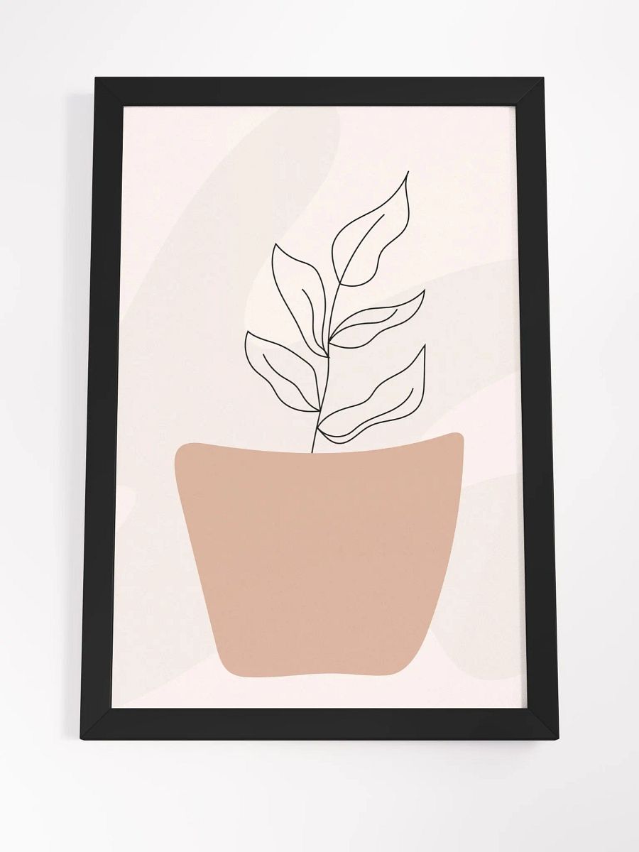 Curvy Leaves Potted Plant Poster product image (20)