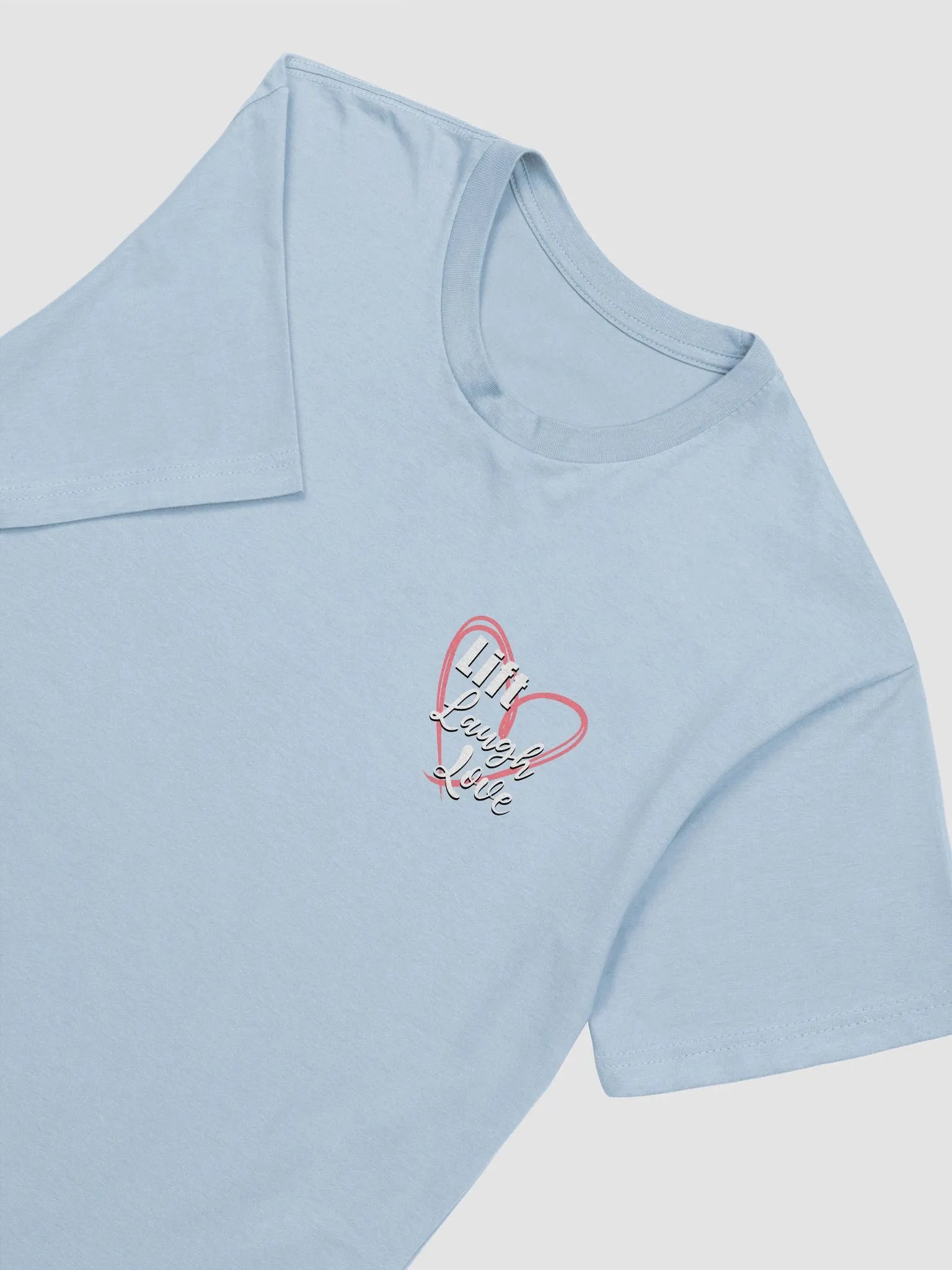 Lift Laugh Love Pink Scribble Heart Gym Tee product image (38)