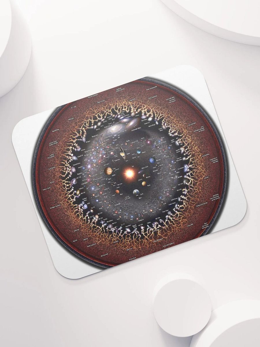 Circular Log Universe Map Mouse Pad! product image (7)