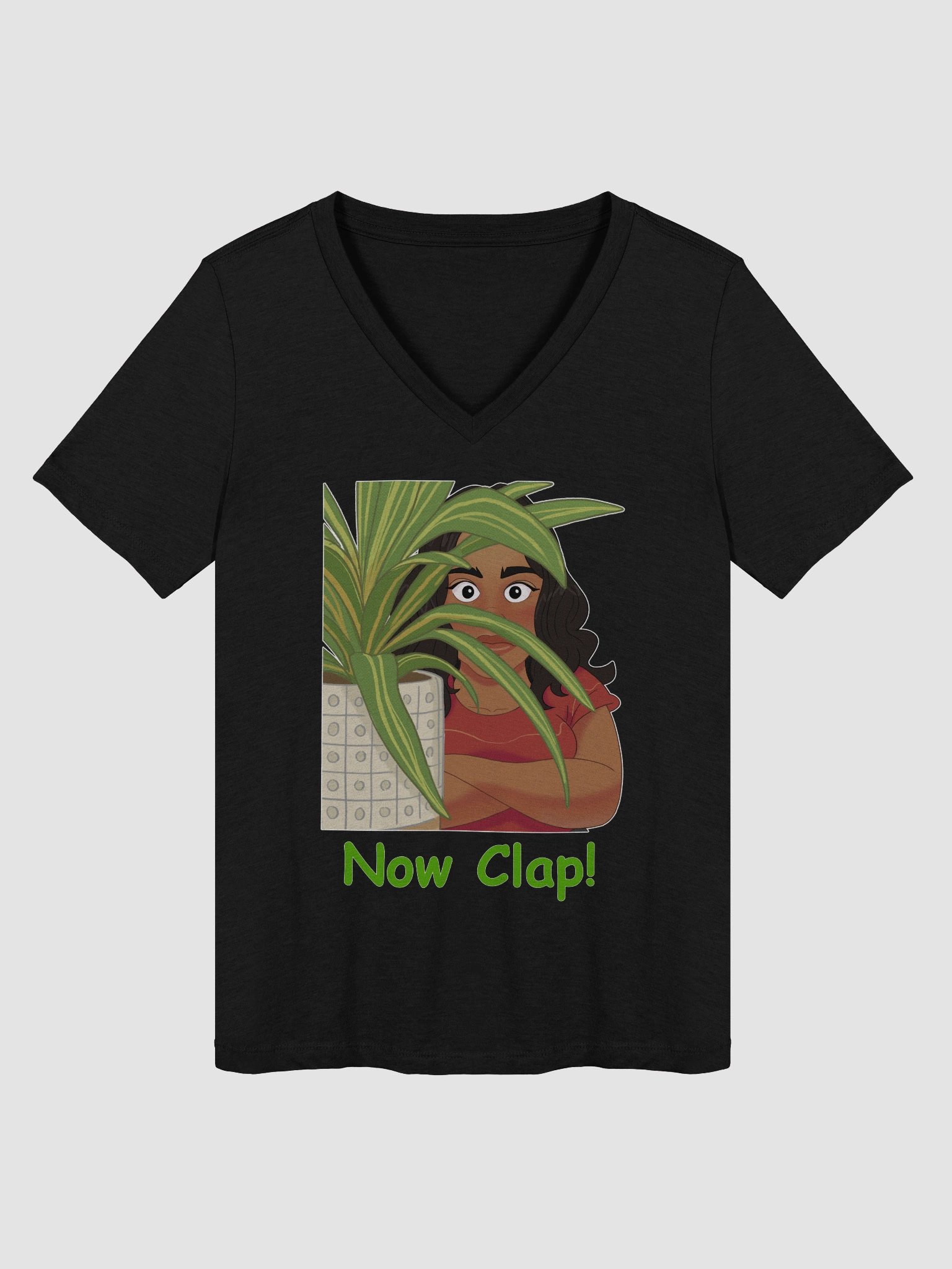 Women's Now Clap! V Neck Tee Shirt product image (7)