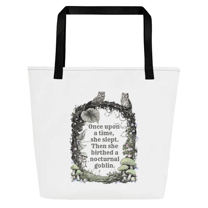 Once Upon A Time She Slept... - Funny Mom Tote Bag product image (1)