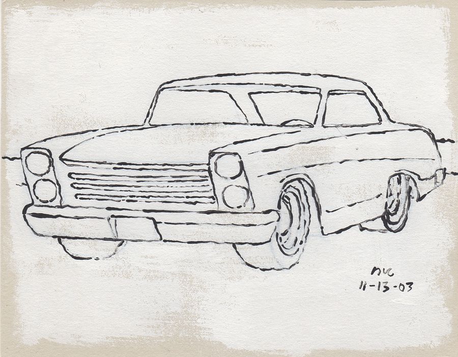 White Car #2 Print product image (1)