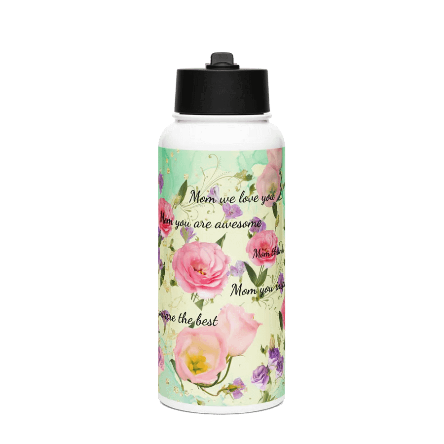 Mom Appreciation Floral Water Bottle gift for our mos on Moyhersday product image (1)