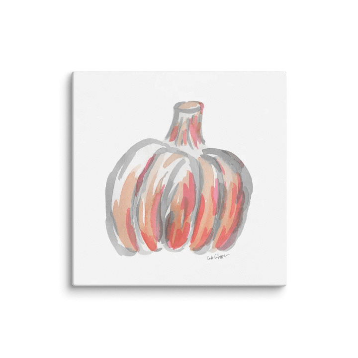 Watercolor Pumpkin Canvas Print 2 product image (2)