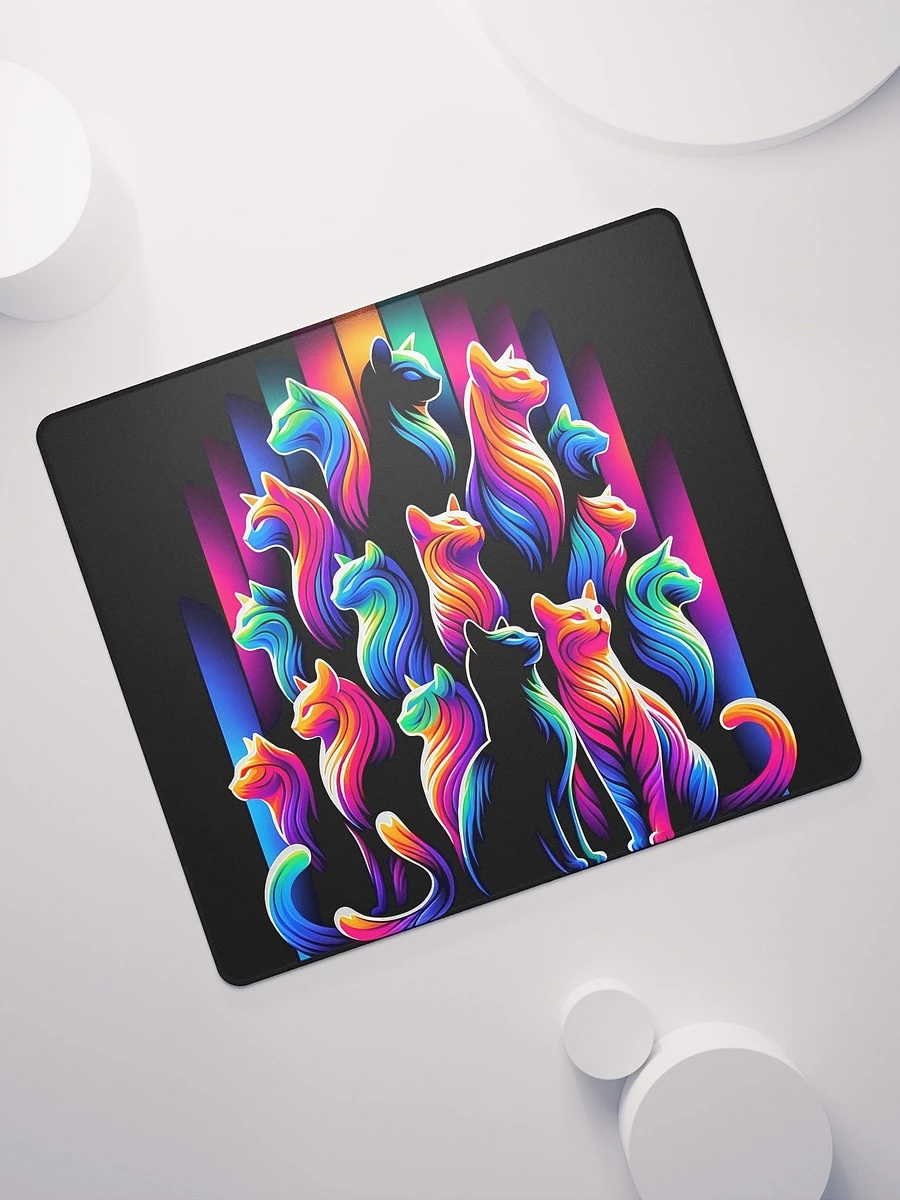 Gaming Mouse Pad: Colourful Cat Pyramid product image (7)