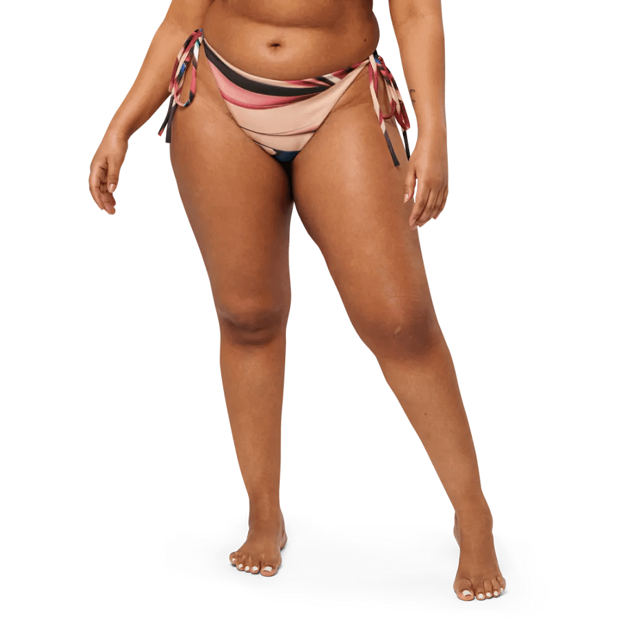 TDS Music Recycled String Bikini Bottom in Abstract Colors (2XS-6XL) product image (5)