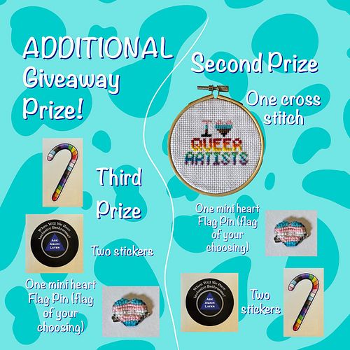 I’ve already had so many people enter the Pride Giveaway + there’s still a week to go! So I’ve decided to add some ADDITIONAL...