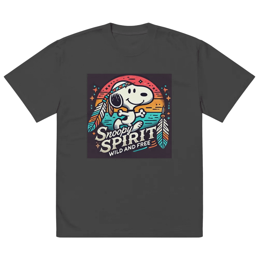 Snoopy Spirit Wild & Free Oversized Faded Tee product image (2)