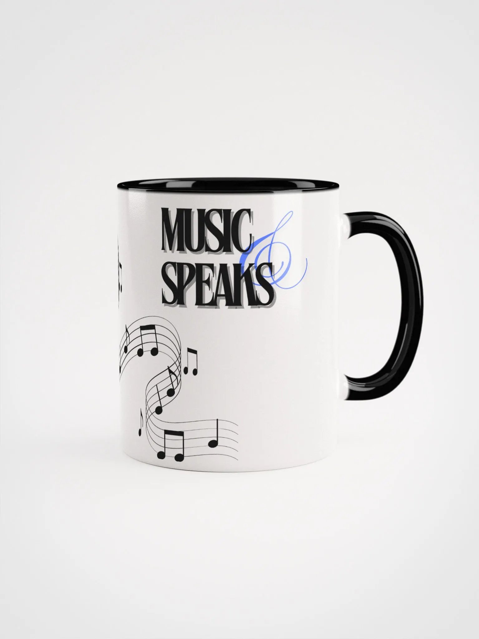 Musical Notes Mug: Where Words Fail, Music Speaks product image (1)