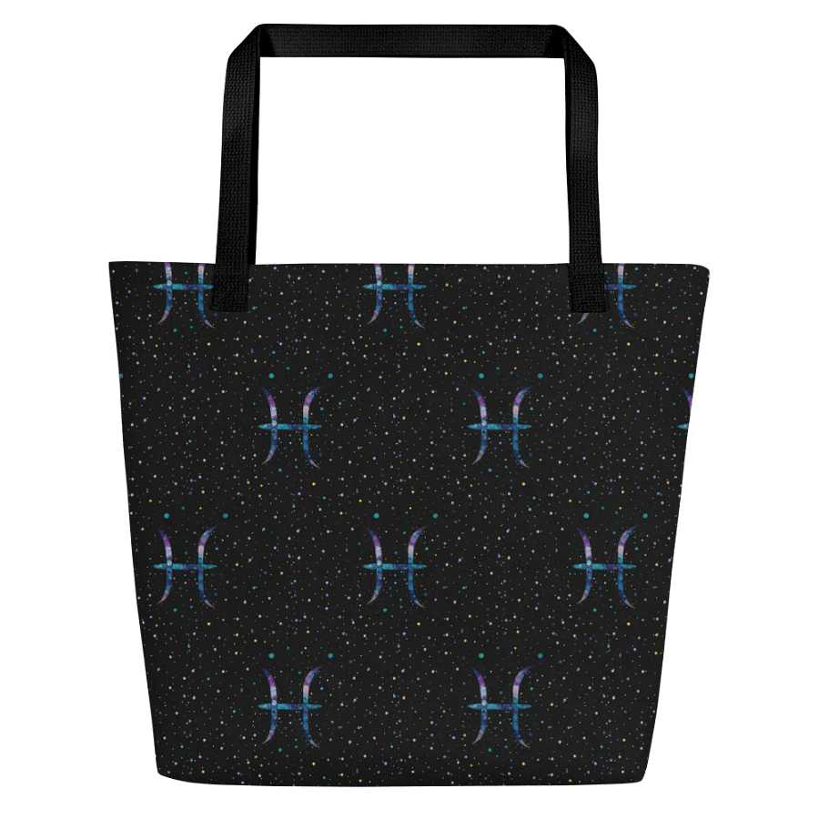Pisces, Magical Mystical Glyph Only, Patterned Tote product image (1)