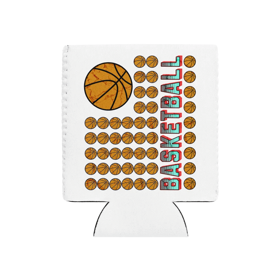 US Flag Basketball Grid Can Cooler product image (1)