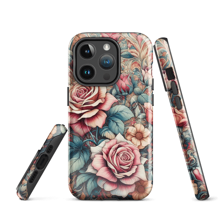 Vintage Rose Garden MagSafe® iPhone® Tough Case - Painting Artwork fit for iPhone 16 15 14 Pro Max product image (3)