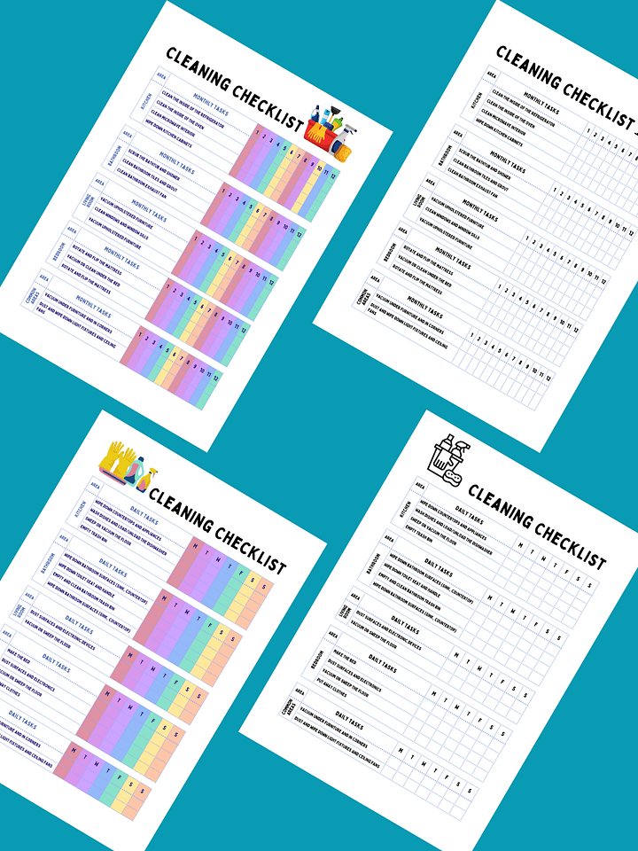 Cleaning Checklist Printable product image (1)