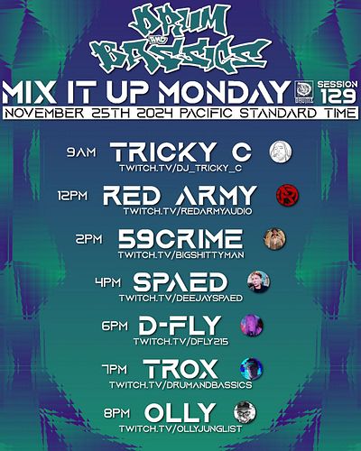 West Coast takeover on Mix It Up Monday this week with our guests @redarmyaudio RED ARMY @59crime_aka_bigshittyman 59CRIME an...