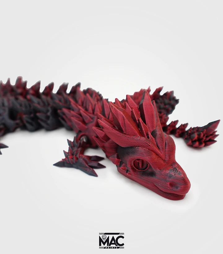 Black & Red Articulating Dragon Version Two product image (1)