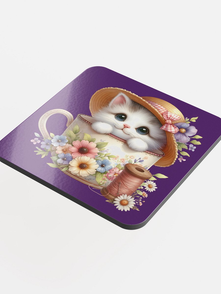 Floral Feline Tea Party Coaster product image (4)