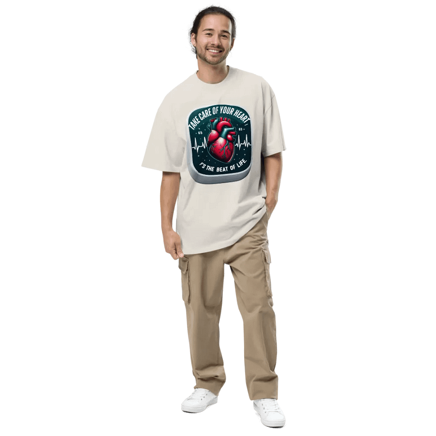 Heartbeat of Life Oversized Tee product image (32)