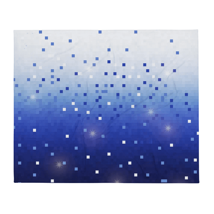 Blue Square Confetti Throw Blanket product image (13)