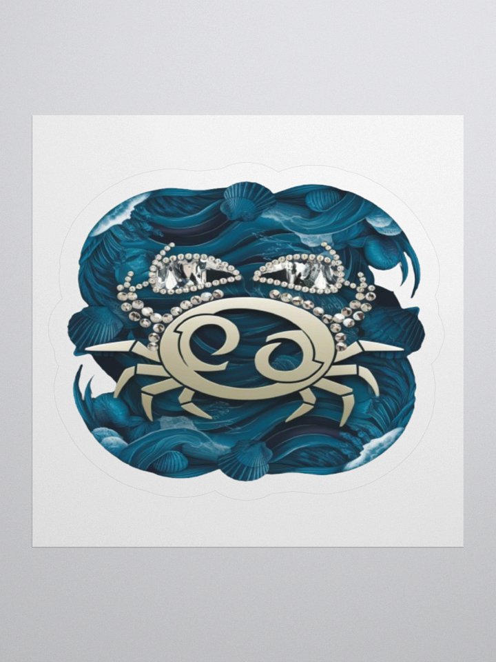 Cancer Zodiac Kisscut Sticker product image (1)