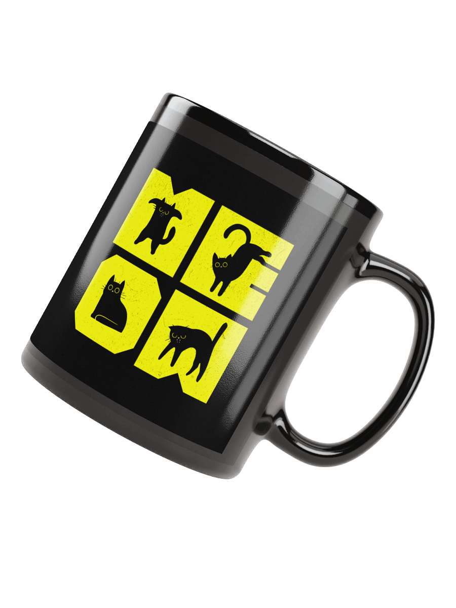 Meow | Black Glossy Mug product image (7)