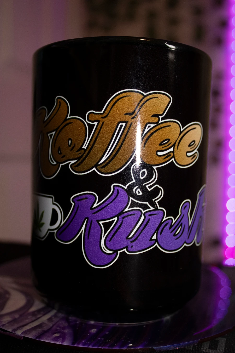 Koffee & Kush 15oz Mug (Black) product image (2)
