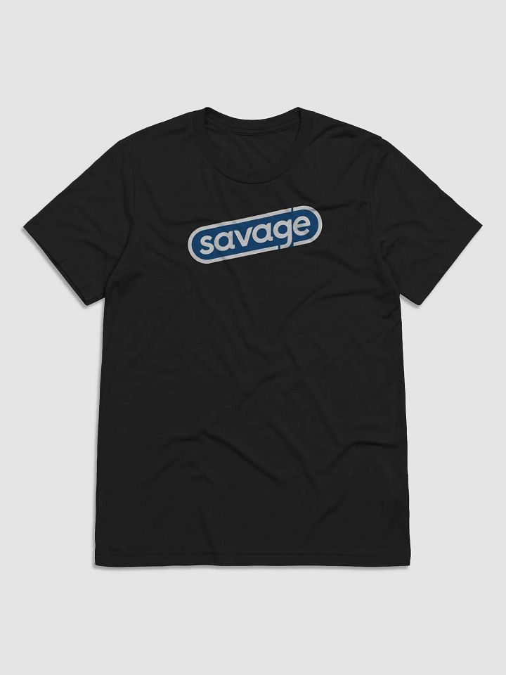 Savage Snappy Tee (blue logo) (Tri-Blend) product image (1)