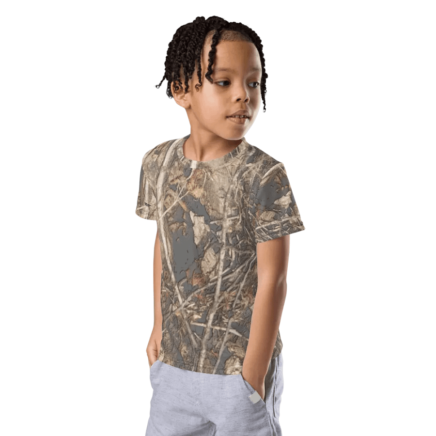 Kids Crew Neck T-Shirt - Dead Split - It Happennnns Camo product image (12)