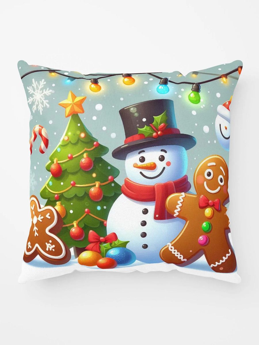 Festive Snowman Holiday Pillow product image (5)